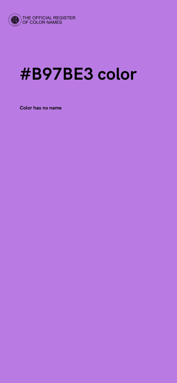 #B97BE3 color image
