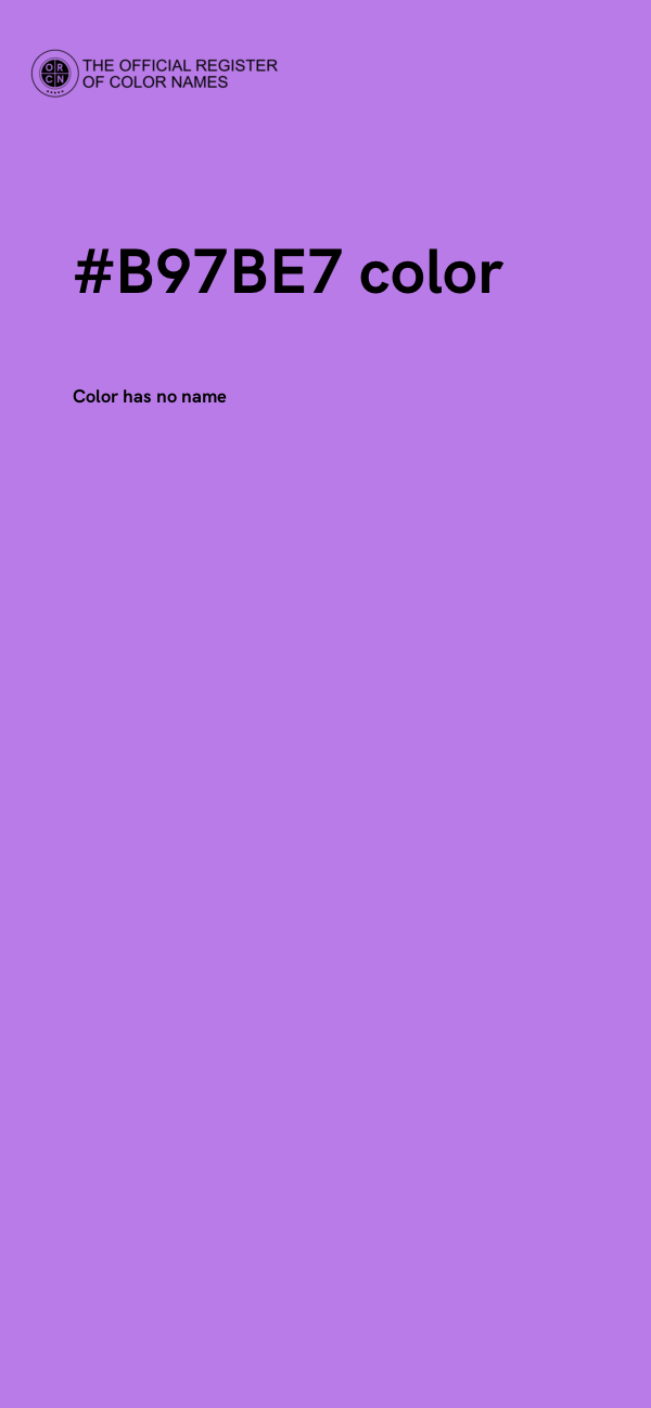 #B97BE7 color image