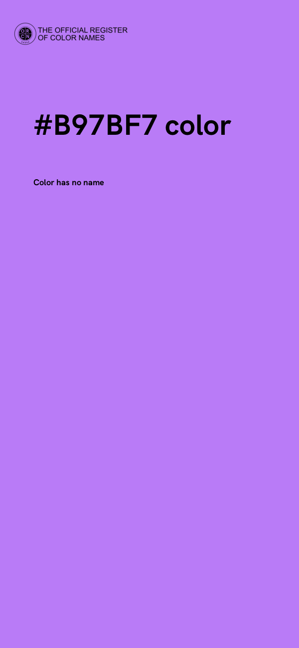 #B97BF7 color image