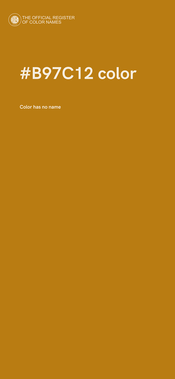 #B97C12 color image