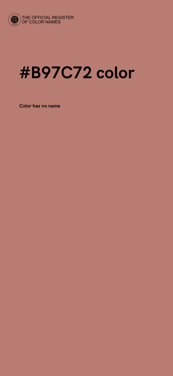 #B97C72 color image