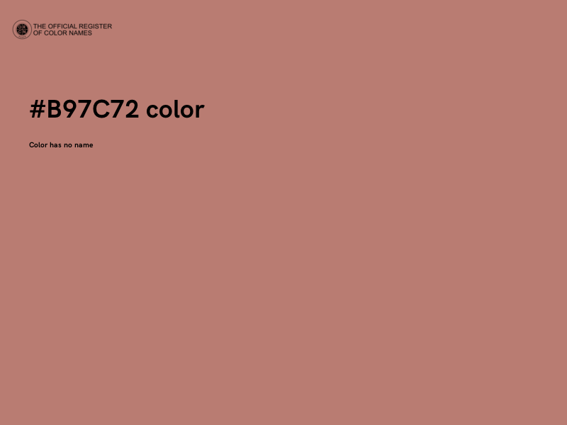 #B97C72 color image