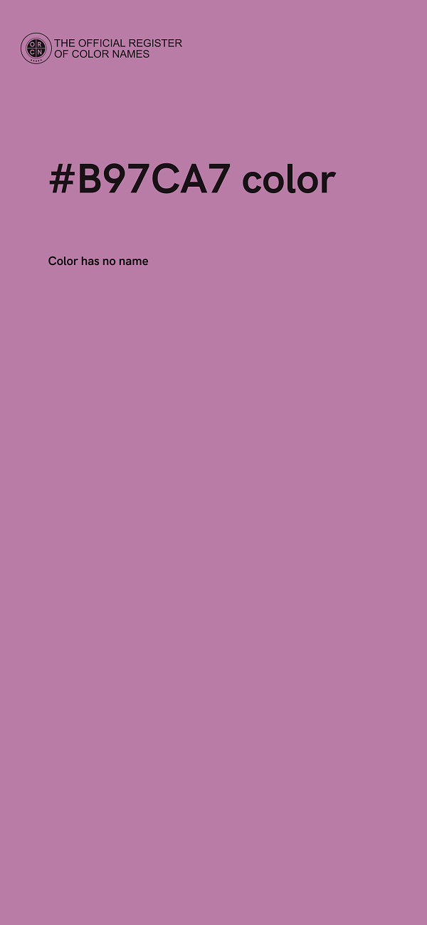 #B97CA7 color image