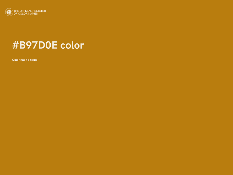 #B97D0E color image