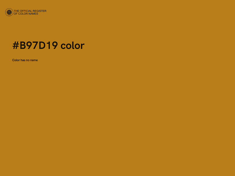 #B97D19 color image