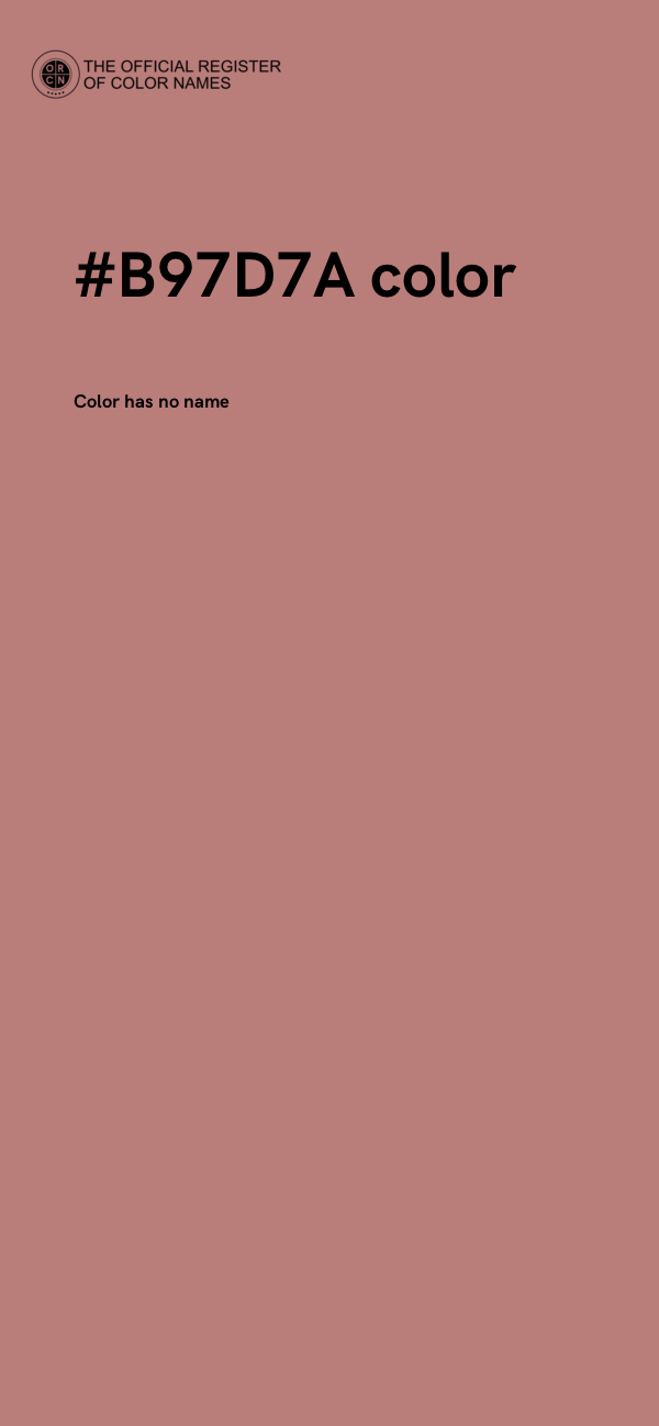 #B97D7A color image