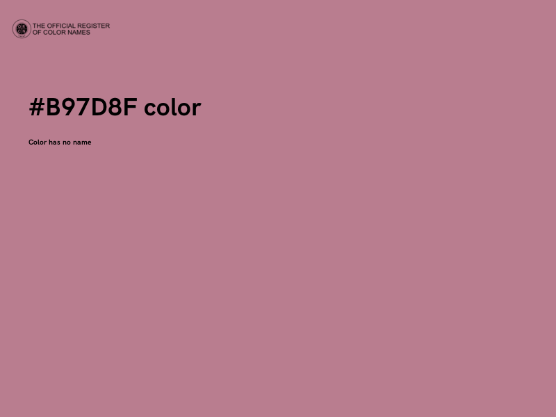 #B97D8F color image