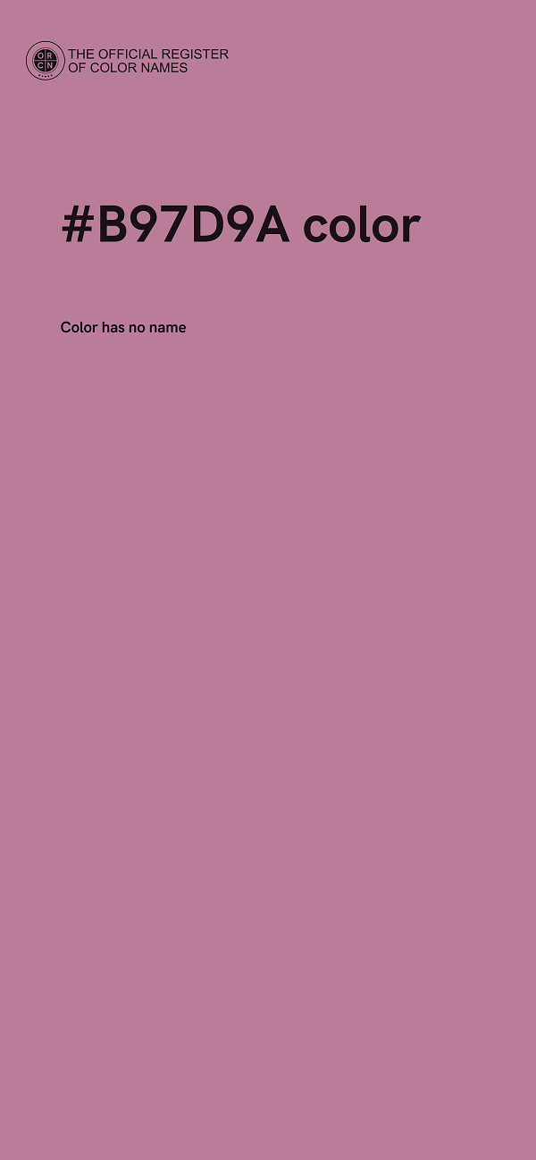 #B97D9A color image