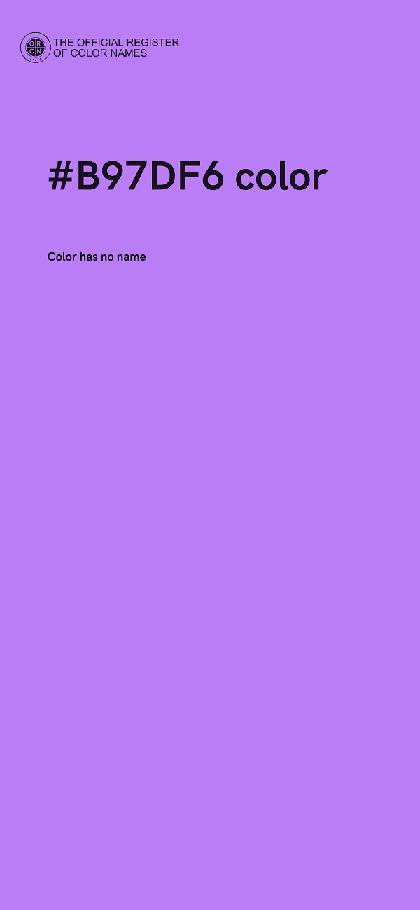 #B97DF6 color image