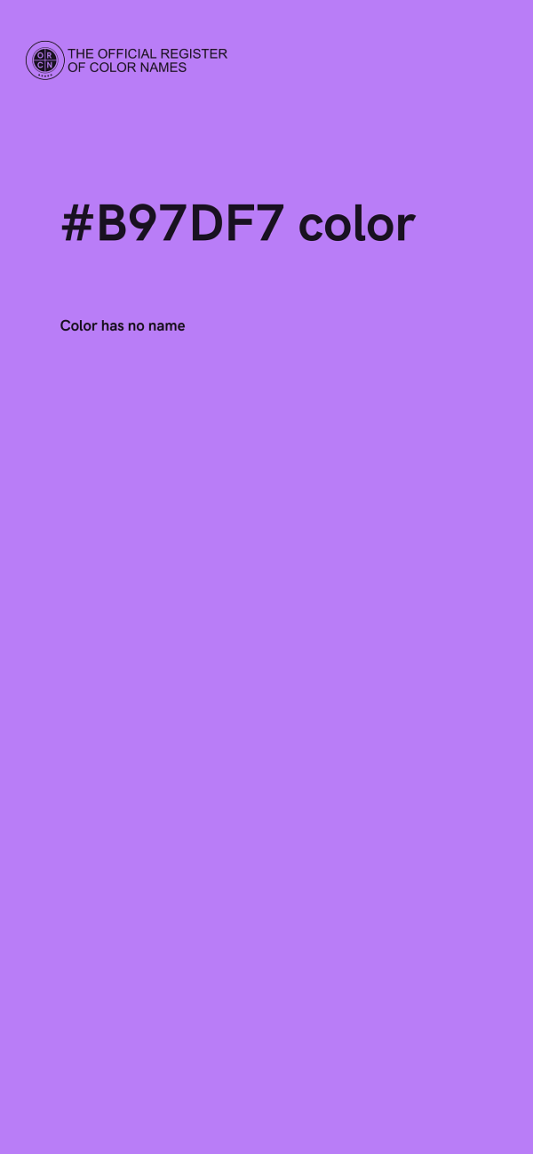 #B97DF7 color image