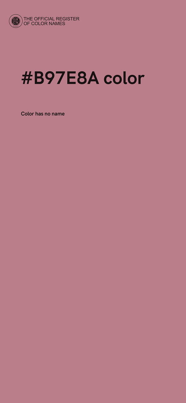 #B97E8A color image
