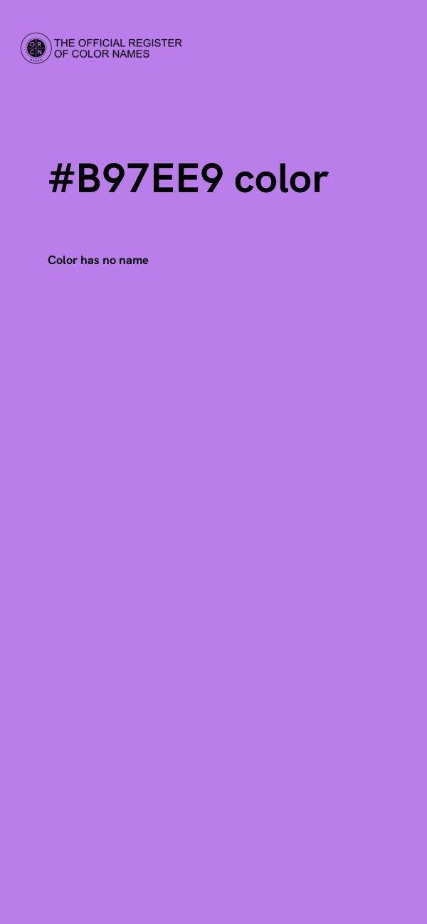 #B97EE9 color image