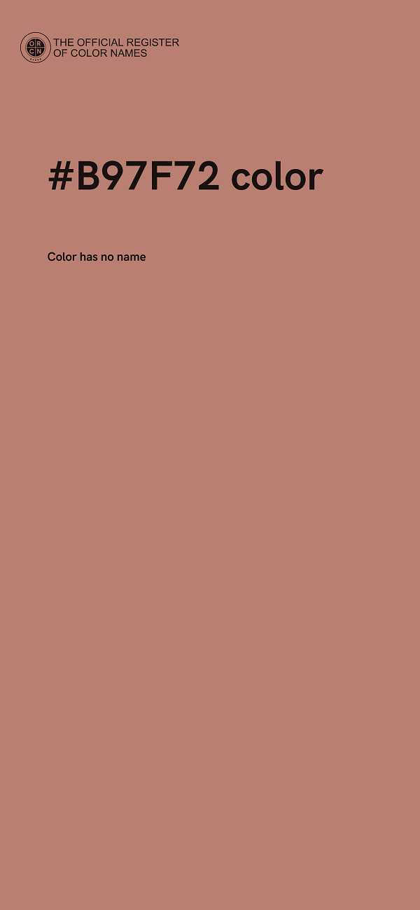 #B97F72 color image
