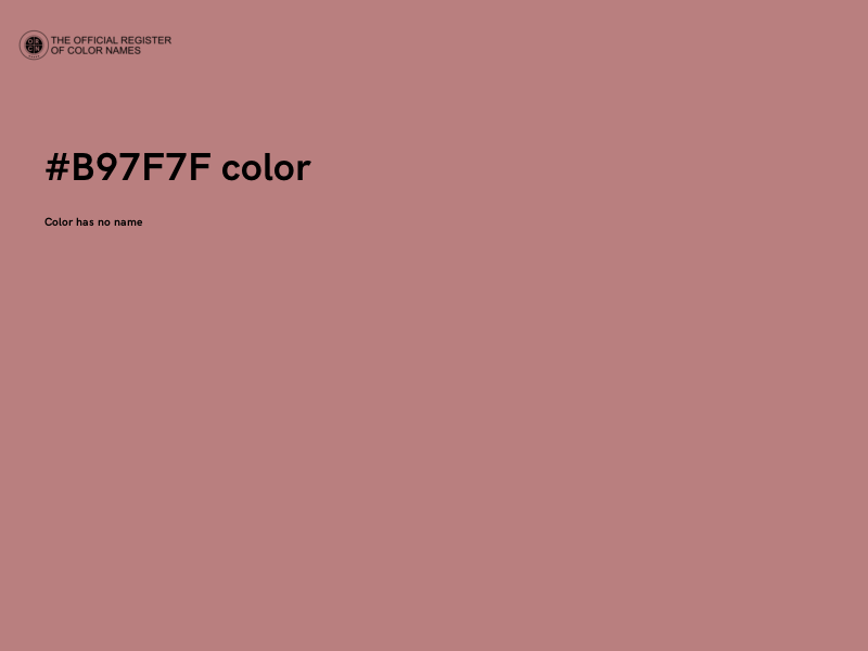 #B97F7F color image