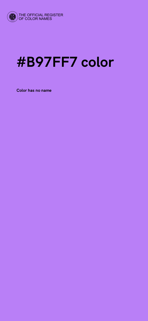 #B97FF7 color image