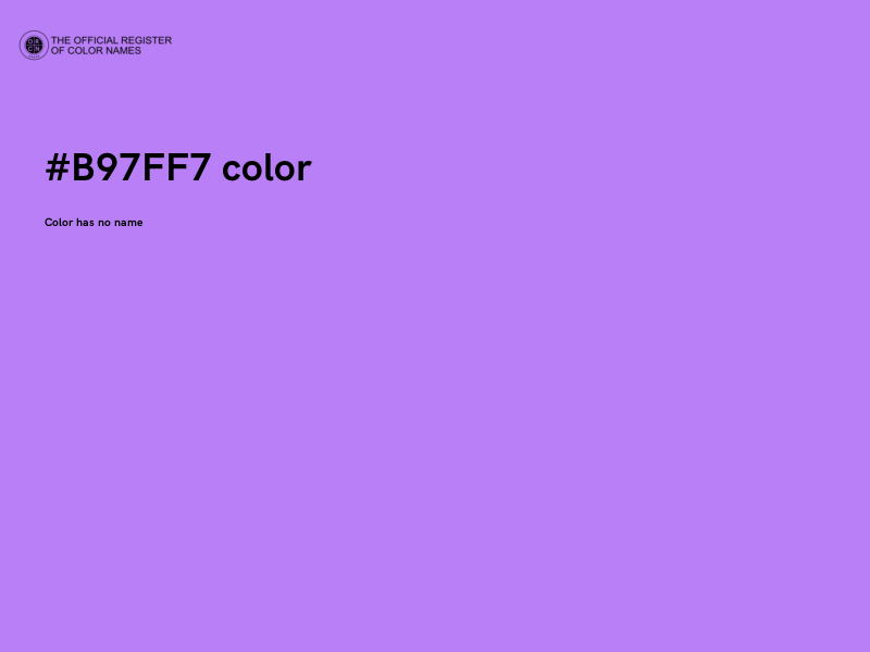 #B97FF7 color image