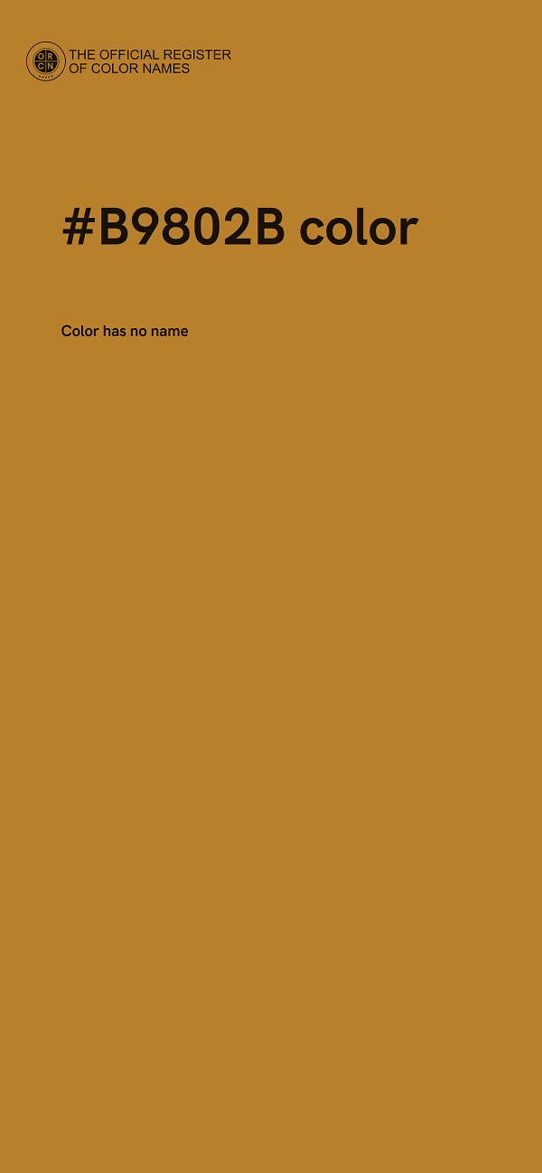 #B9802B color image
