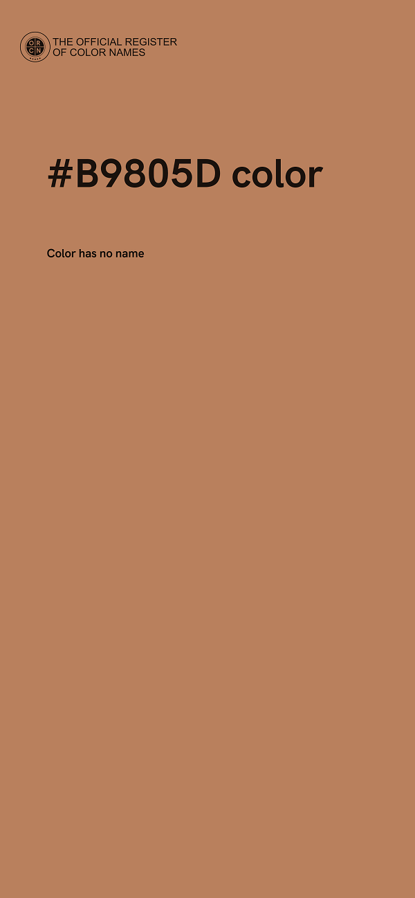 #B9805D color image