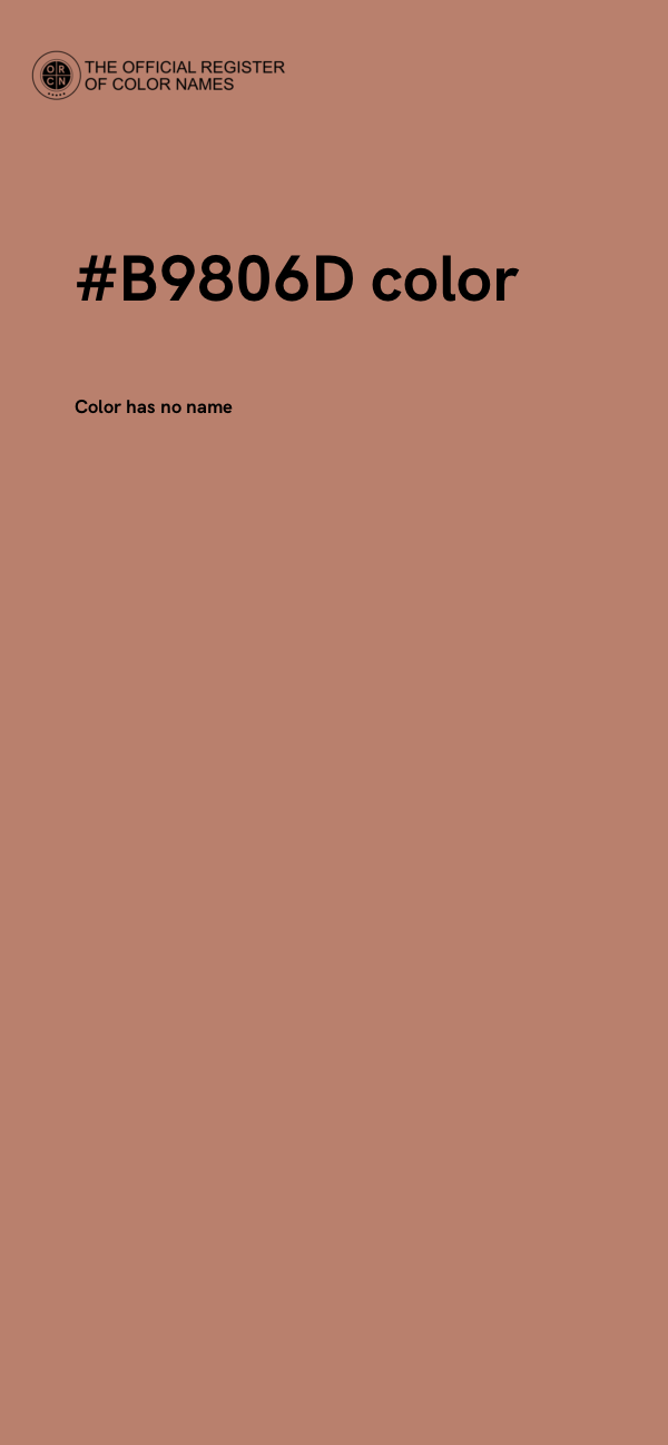 #B9806D color image
