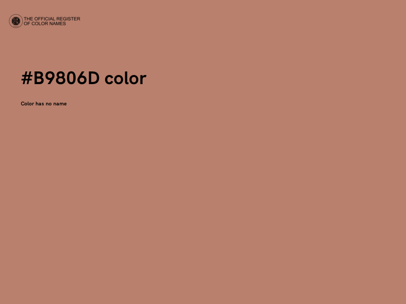 #B9806D color image