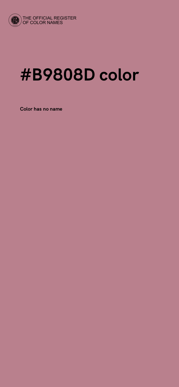 #B9808D color image