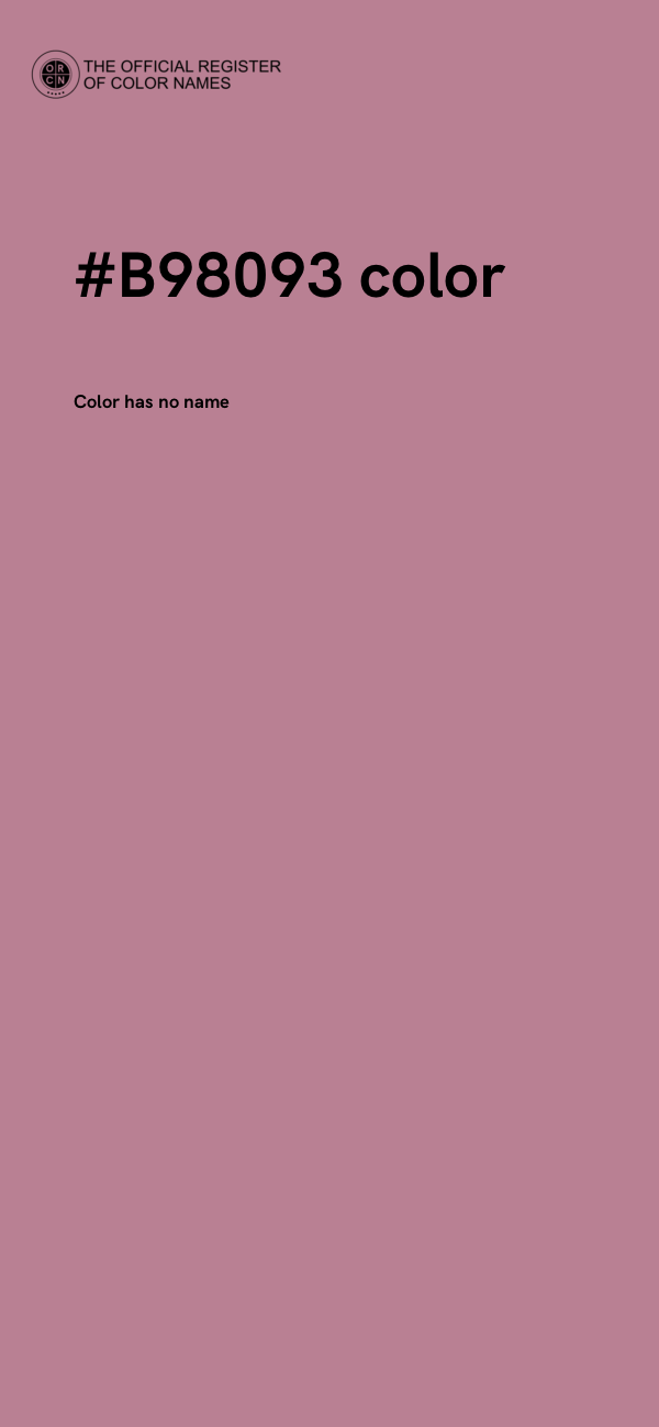 #B98093 color image