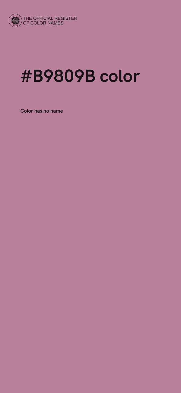#B9809B color image