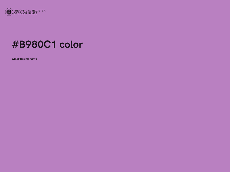 #B980C1 color image