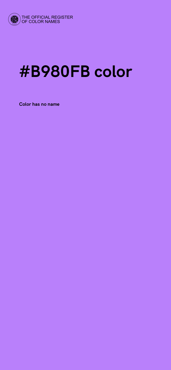 #B980FB color image