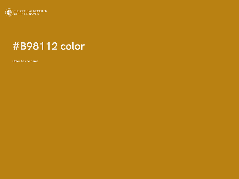 #B98112 color image