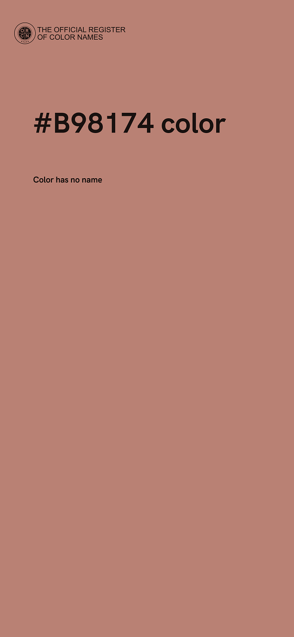 #B98174 color image