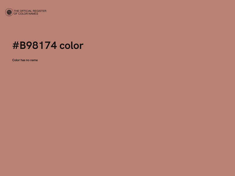 #B98174 color image