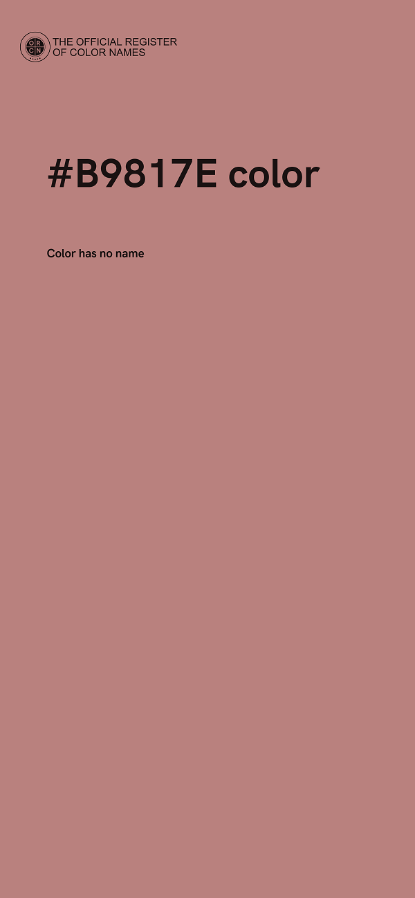 #B9817E color image