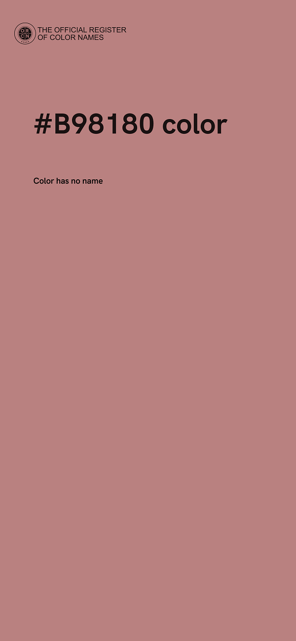 #B98180 color image