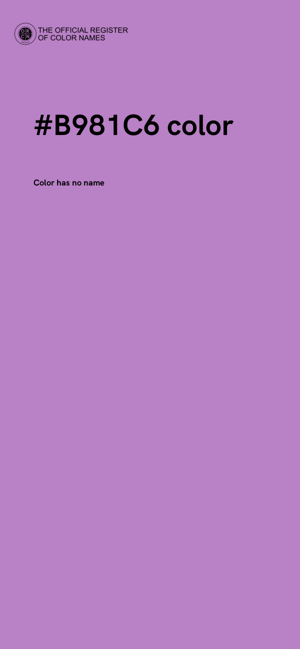 #B981C6 color image