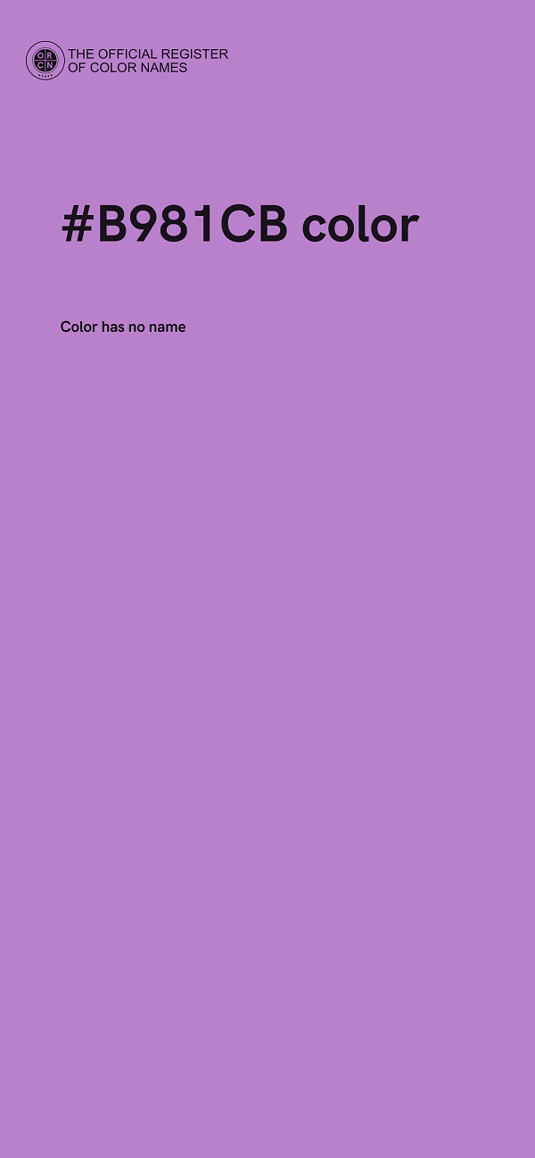 #B981CB color image