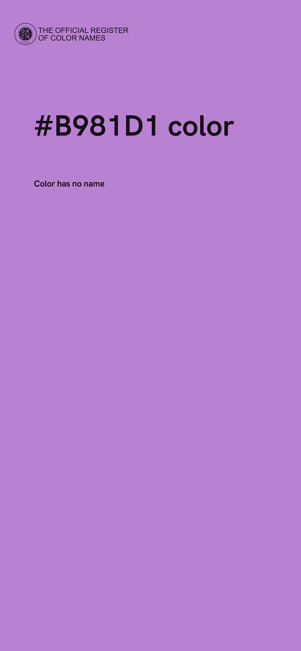 #B981D1 color image
