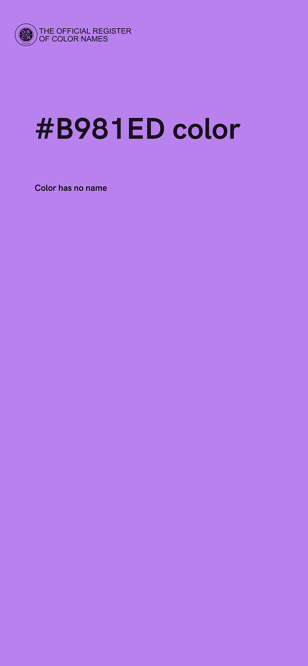 #B981ED color image