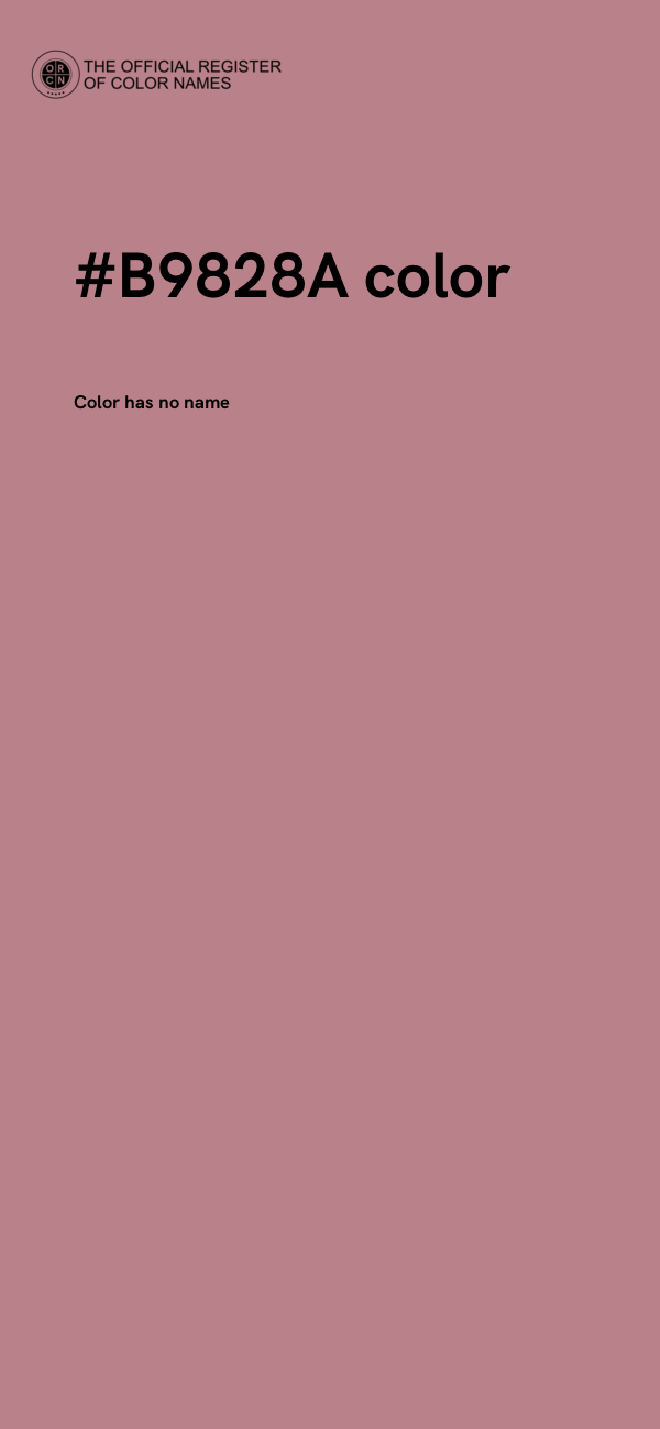 #B9828A color image