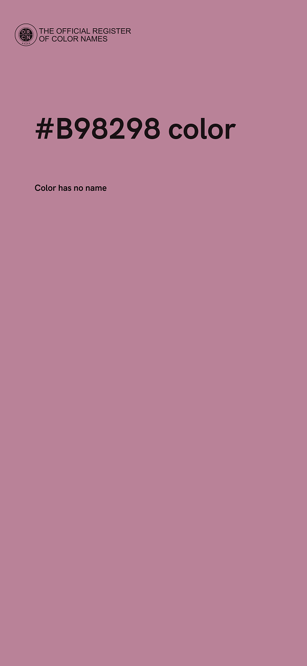 #B98298 color image