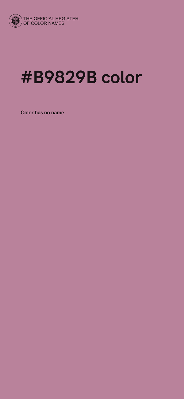 #B9829B color image