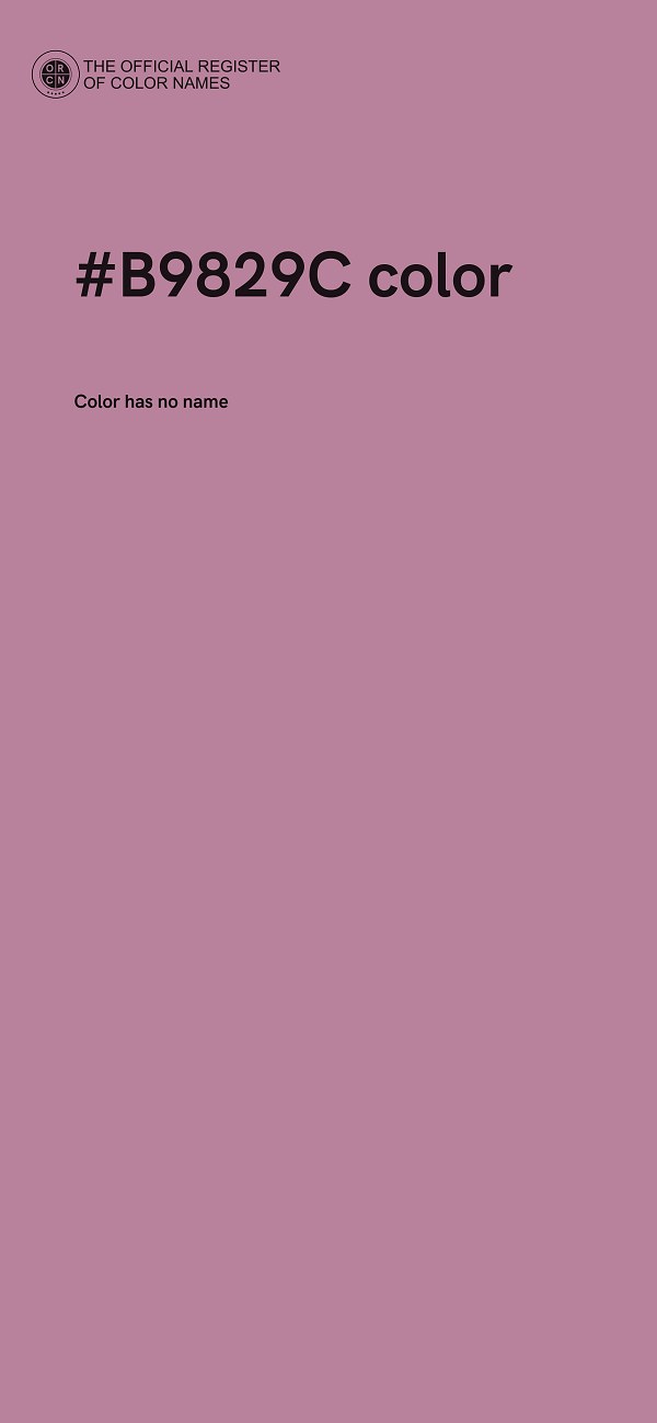 #B9829C color image