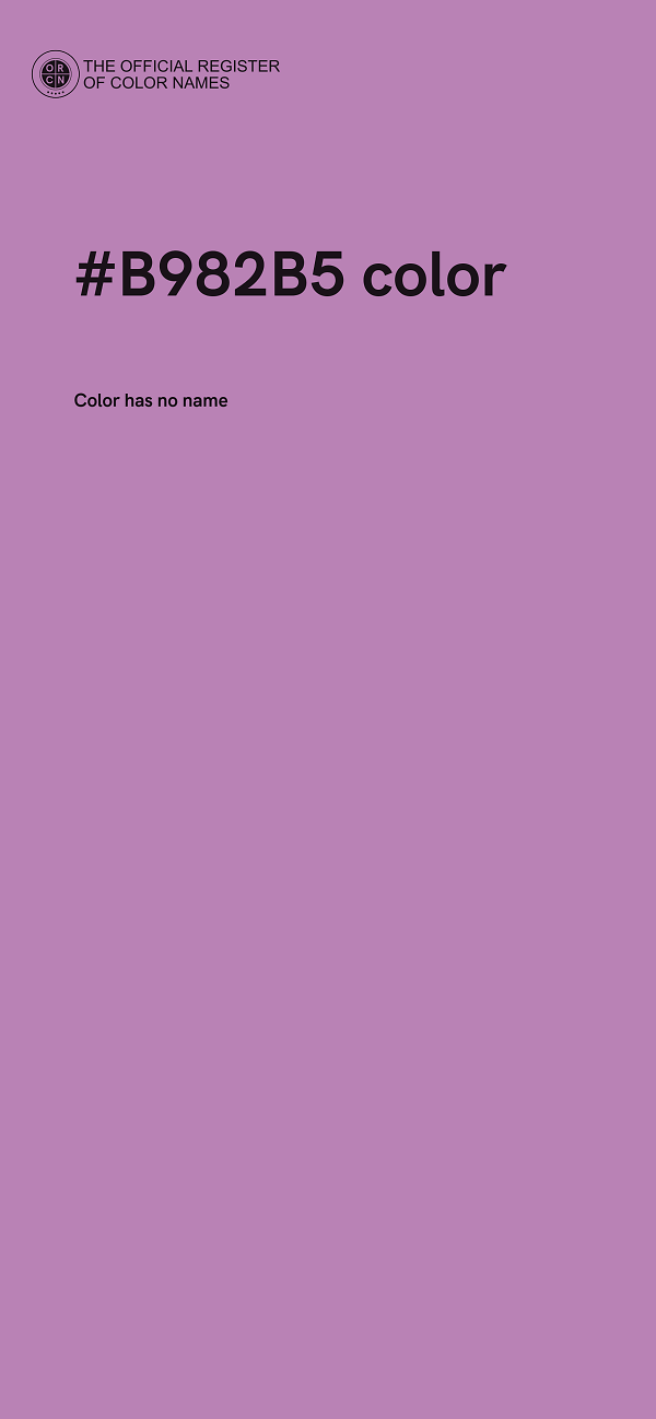 #B982B5 color image
