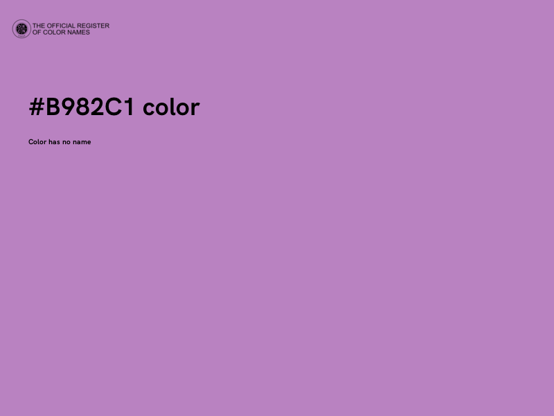 #B982C1 color image