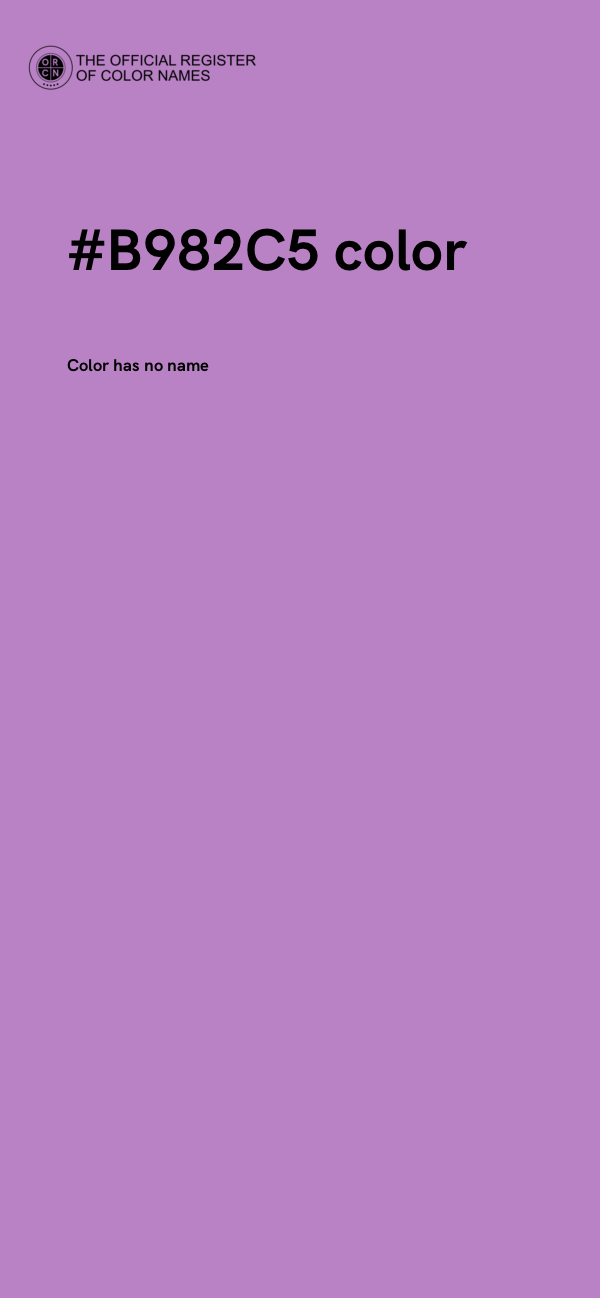 #B982C5 color image