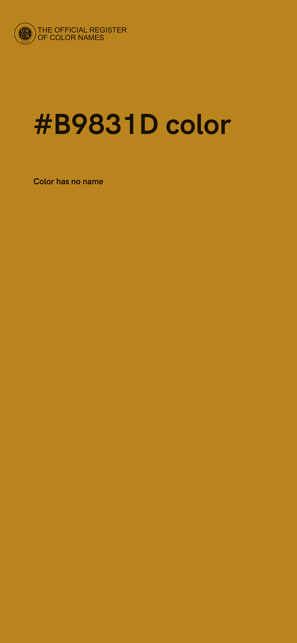 #B9831D color image