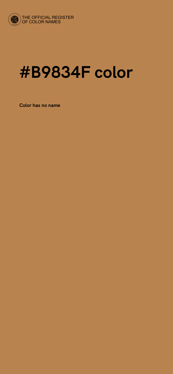 #B9834F color image