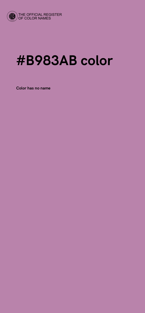 #B983AB color image