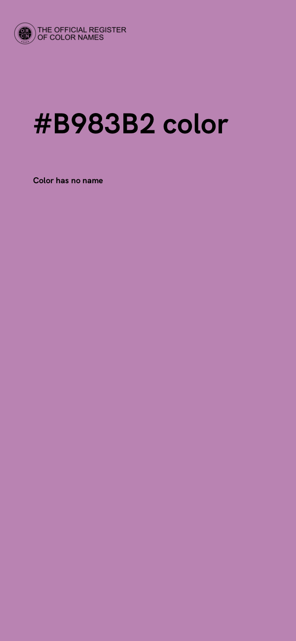 #B983B2 color image