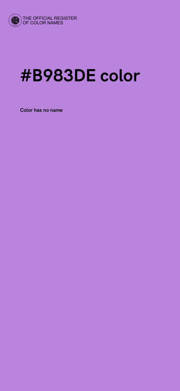 #B983DE color image